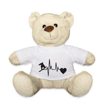 Snowboardfahrer Snowboard Geschenk Snowboardsport - Teddy - Weiß - Vorne