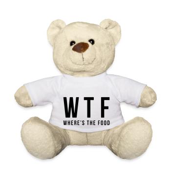 Wtf où est la nourriture - Nounours - blanc - Devant