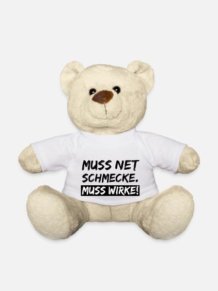 muss net schmecke - Teddy - Weiß