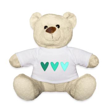 HERZ. HERZ. HEILIGER VALENTINSTAG. LIEBE. LIEBE. PAAR. - Teddy - Weiß - Vorne