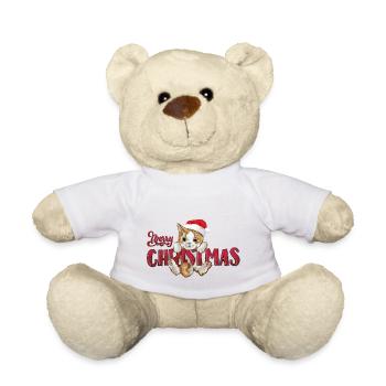 Merry christmas - Nounours - blanc - Devant