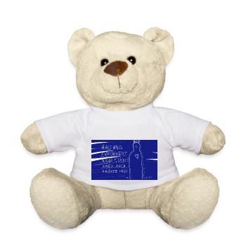 Haltung erfordert Kraft - Teddy - Weiß - Vorne