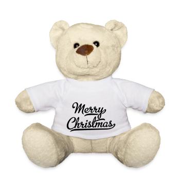 Merry Christmas - Teddy Bear - white - Front