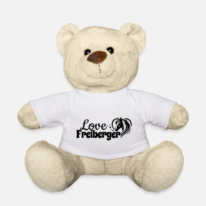 Freiberger Love Heart Tête de cheval - Nounours - blanc