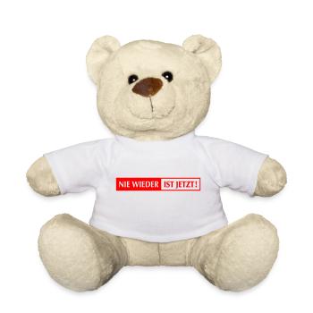 nie wieder ist jetzt lang - Teddy - Weiß - Vorne