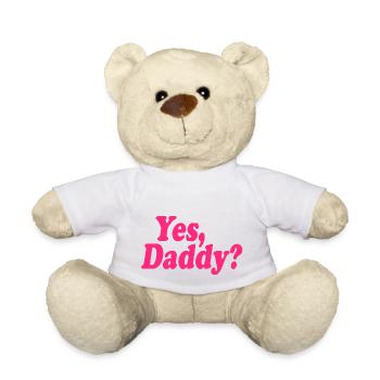 Yes daddy - Nounours - blanc - Devant