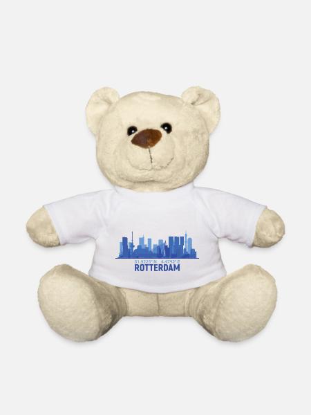Rotterdam Skyline: Die Silhouette einer modernen Stadt - Teddy - Weiß