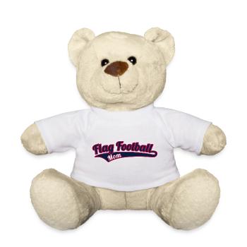 Flag Football Maman Mama Mutter - Nounours - blanc - Devant