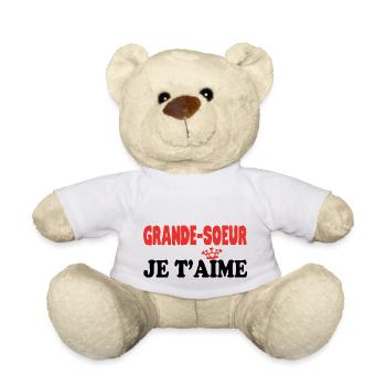BIG SISTER I LOVE YOU - Teddy Bear - white - Front