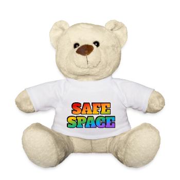 LGBT safe space - Teddy Bear - white - Front