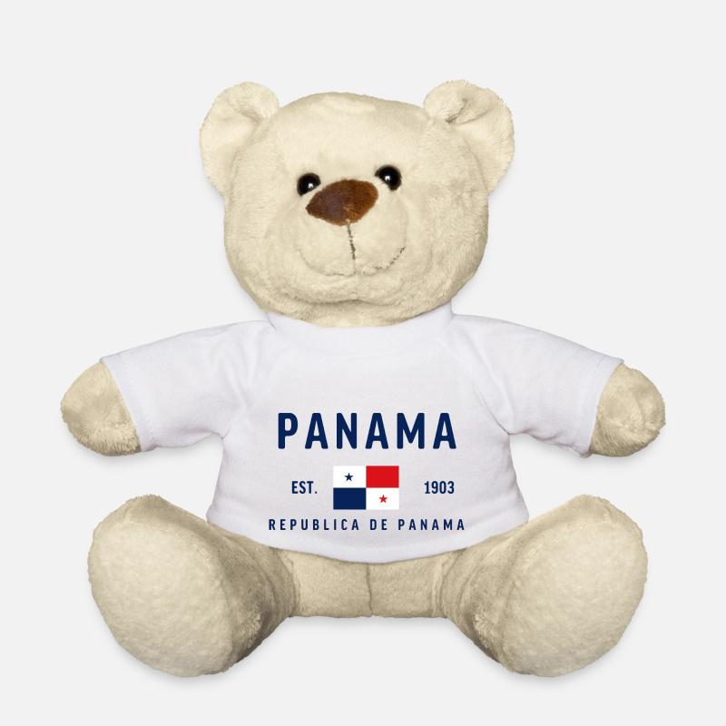 Panama Est 1903 - Teddy Bear - white