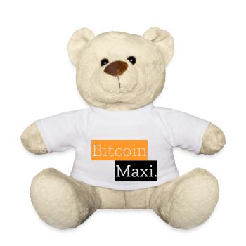 Bitcoin Maxi. - Teddy Bear - white - Front