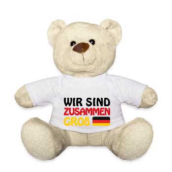 Deutschland 2024 - Wir sind zusammen Groß - Europa - Teddy - Weiß - Vorne