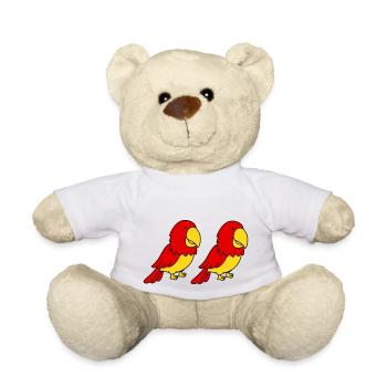 Perroquet 2 - Nounours - blanc - Devant