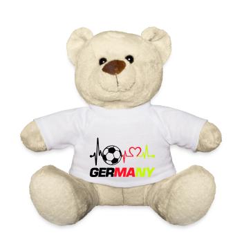 fußball love beat germany - Teddy - Weiß - Vorne