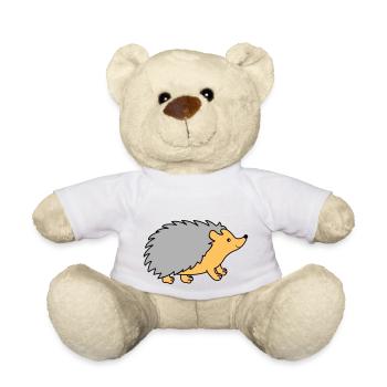 Bande dessinée hérisson - Nounours - blanc - Devant
