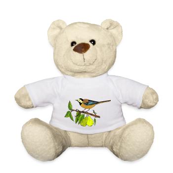 Bunter Vogel - Teddy - Weiß - Vorne