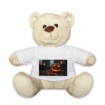 Pumpkin In A Haunted House - Teddy Bear - white - Front