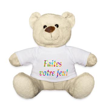 Will doch nur spielen 4 - Teddy - Weiß - Vorne