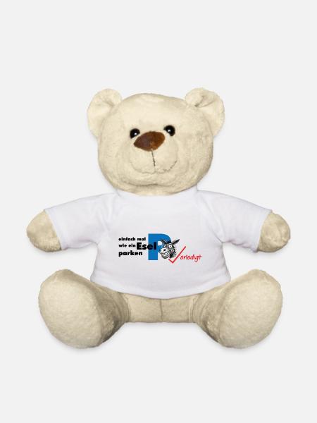wie ein esel parken falschparker - Teddy - Weiß