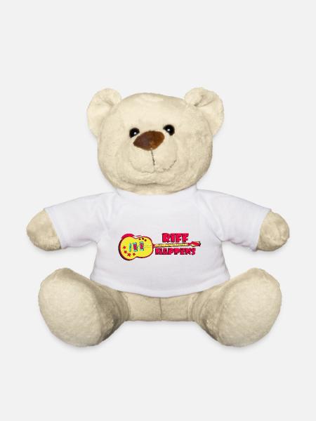 Riff Happens - Cool Rock Guitar - Teddy Bear - white