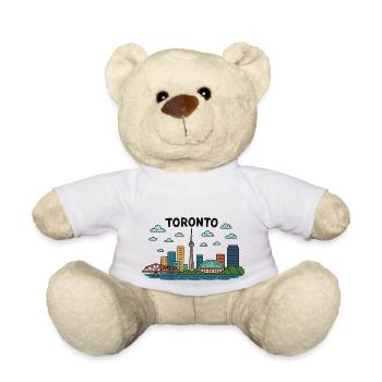 toronto stadt kanada - Teddy - Weiß - Vorne