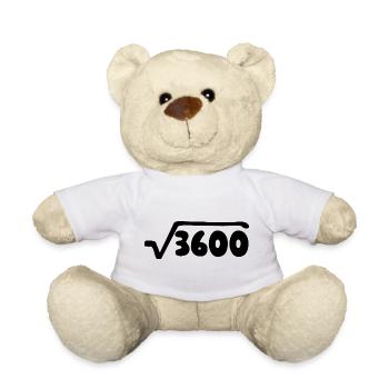 60. Geburtstag - Jubiläum - Teddy - Weiß - Vorne