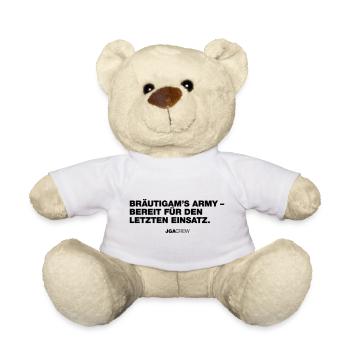 Bräutigams Army (Bachelor Party) - Teddy Bear - white - Front