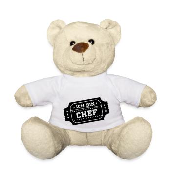 ich bin chef - Teddy - Weiß - Vorne