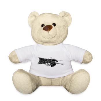 Hands - Teddy Bear - white - Front
