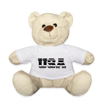 États-Unis Amérique - Nounours - blanc - Devant