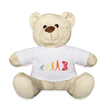 Gamer Game Video Game Blueberry Vintage Gaming - Teddy Bear - white - Front
