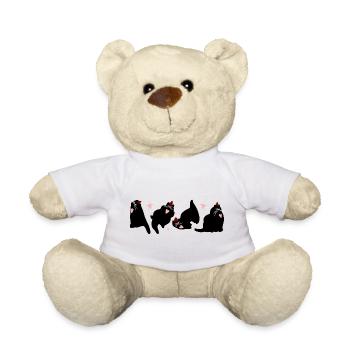 WEIHNACHTSKATZEN - Teddy - Weiß - Vorne