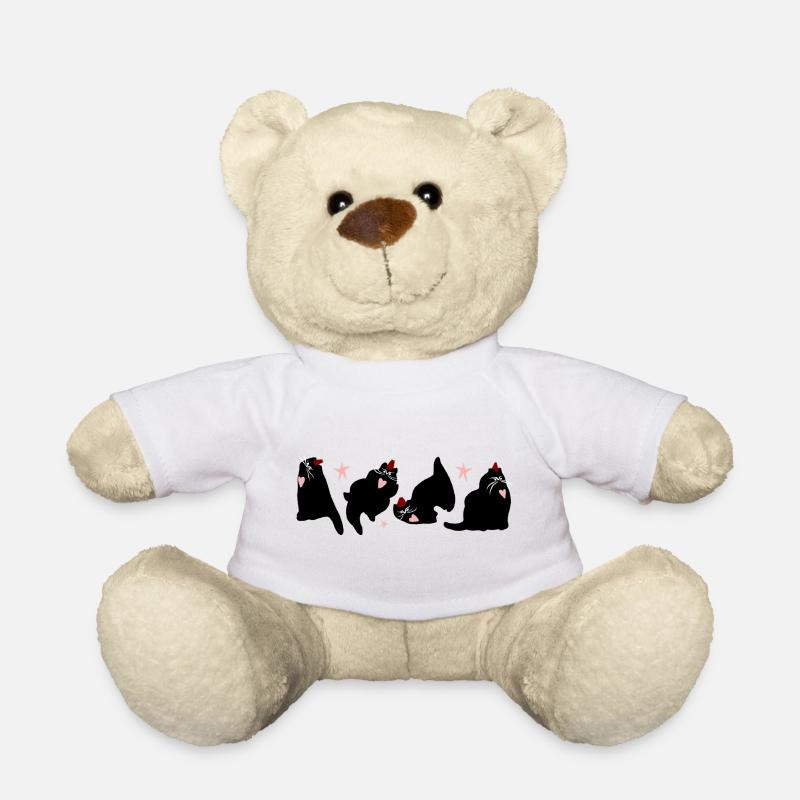 WEIHNACHTSKATZEN - Teddy - Weiß
