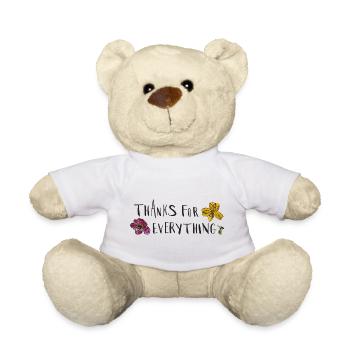 Thanks for everything - Teddy Bear - white - Front