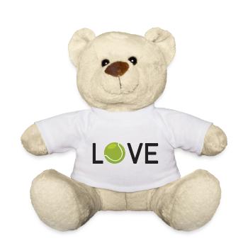 Tennis-Liebhaber - Teddy - Weiß - Vorne