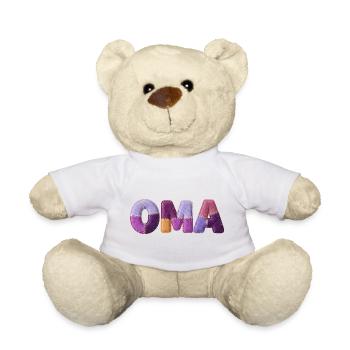 Granny Patchwork Letters Top Trend - Teddy Bear - white - Front