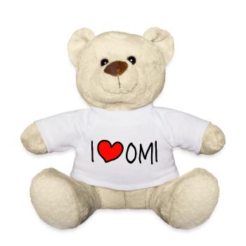 Ich liebe Oma  - Teddy - Weiß - Vorne