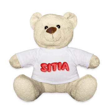 Geschenk für Sitia - Teddy - Weiß - Vorne