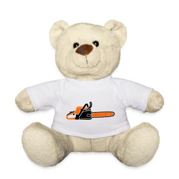 Tronçonneuse Tronçonneuse Bûcheron Bûcheron - Nounours - blanc - Devant