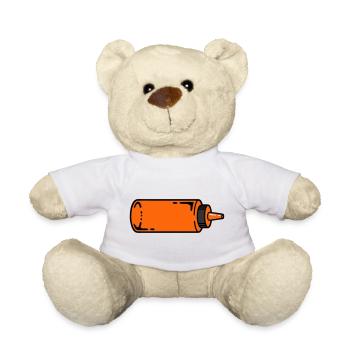 Sauce Bottle BBQ Grilling Ketchup Food Truck - Teddy Bear - white - Front