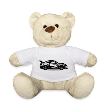 Car Sports Car Icon - Teddy Bear - white - Front