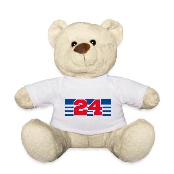 Numéro 24 France - Nounours - blanc - Devant