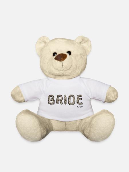 Team Braut JGA, Junggesellinnenshirt - Teddy - Weiß