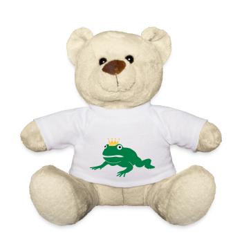 grumpy frog prince - Teddy Bear - white - Front