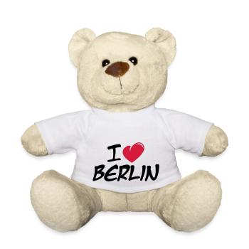 I love Berlin / Ich liebe Berlin - Teddy - Weiß - Vorne