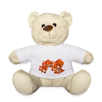 Herbstlaub Herbst Blätter - Teddy - Weiß - Vorne