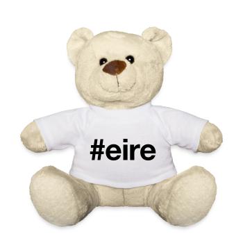 Irlande Hashtag Irlande - Nounours - blanc - Devant