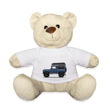 Interprétation illustrative de ma voiture 4x4 offroad - Nounours - blanc - Devant