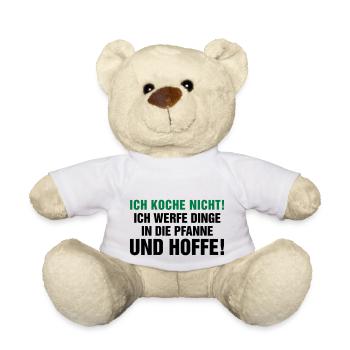 kochen Küche braten grillen Pfanne Topf Kitchen - Teddy - Weiß - Vorne